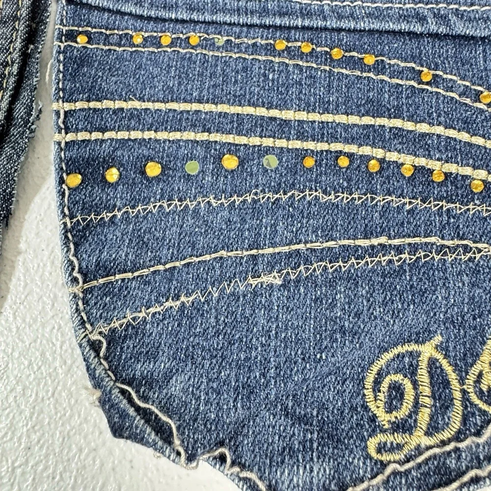 10 Denim Jean Back Pockets 5 Pairs Embroidered Rhinestone Crafts Sewing Upcycle